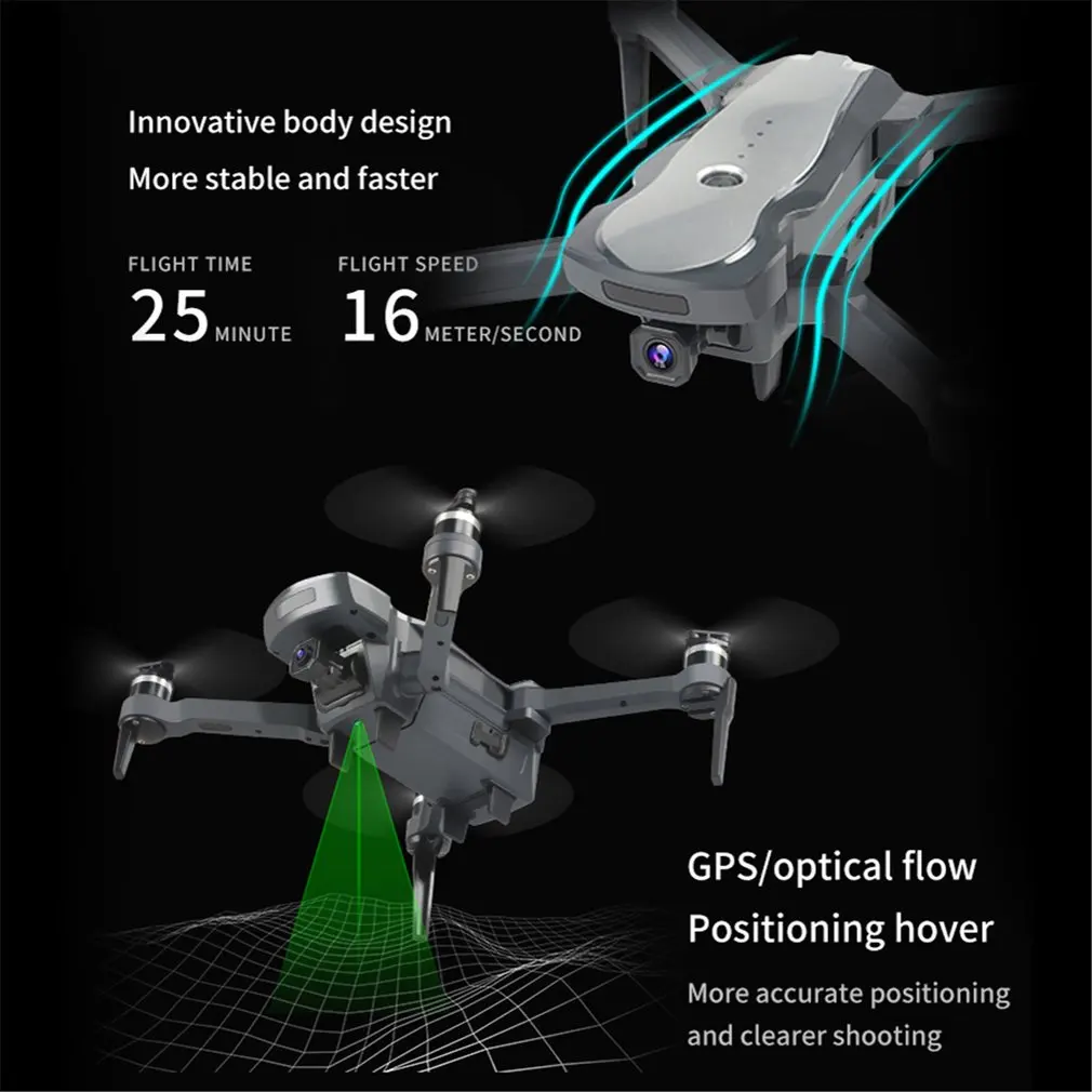 K20 Радиоуправляемый Дрон с камерой 4K ESC 5G gps WiFi FPV Бесщеточный 1800 м управляемый дистанционный складной Радиоуправляемый вертолет самолет игрушки