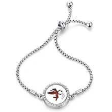 Цветок фея циркониевые духи браслет ароматерапия из нержавеющей стали эфирное масло диффузор медальон Шарм качественные браслеты ювелирные изделия