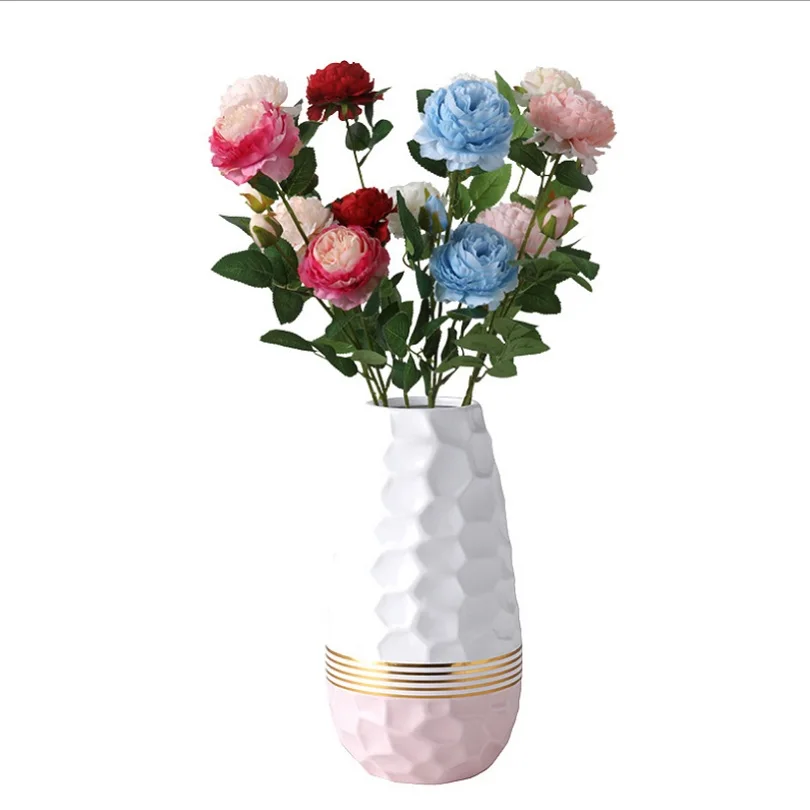 Искусственный Пион Simlation сухой цветок для дома свадьба праздник Рождество