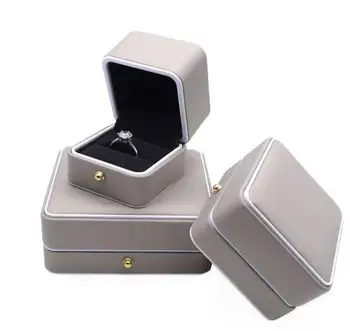 

Pu Leather Jewelry Box for Ring Bracelet Necklace Earring Cases Gift Boxes Wedding Gift Wrap Organizer