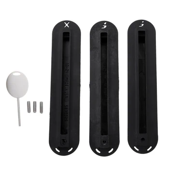 

3pcs/set Longboard With Screws Professional Future Durable Practical Surfing Accessory Left Right Mid Fin Box Water Sports Key