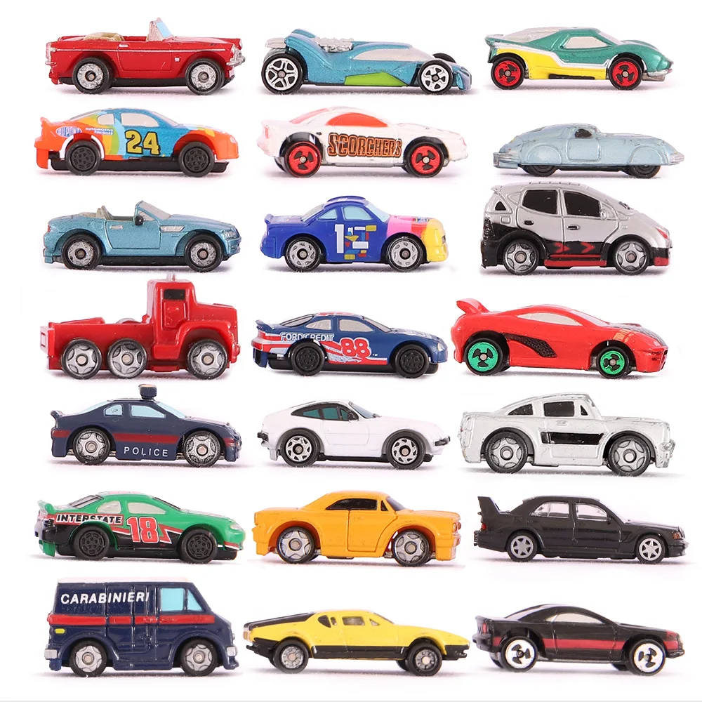 10PCS 1:150 N Scale Painted Car Toys Plastic Vehicle Diecast Miniature Machine Collection - Image 4