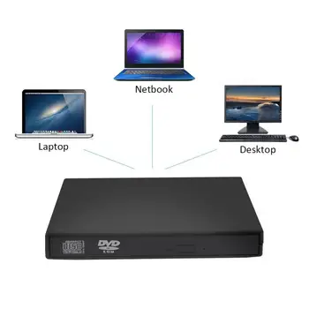 

1MB USB DVD External Drive CD VCD DVD Player Optical Drive Writer for PC Desktop Computer Writer CD-RW Burners Writer Reader dvd