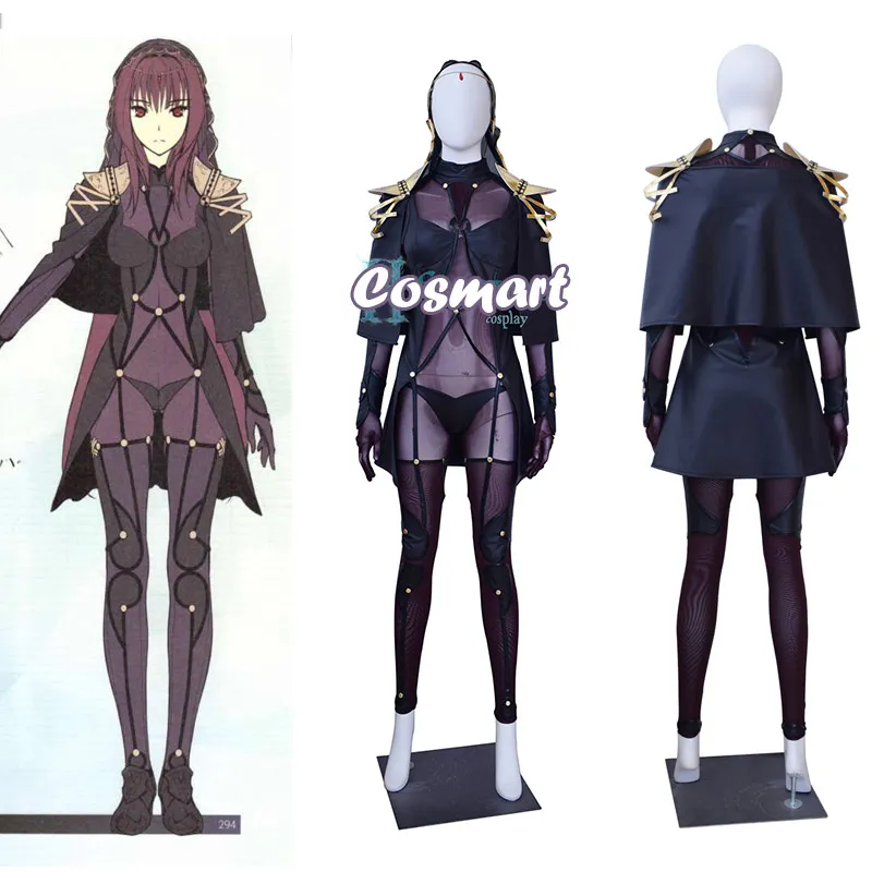 Fate/Grand для FGO Lancer ската косплэй костюм боди Хэллоуина вечеринки женщин девочек и