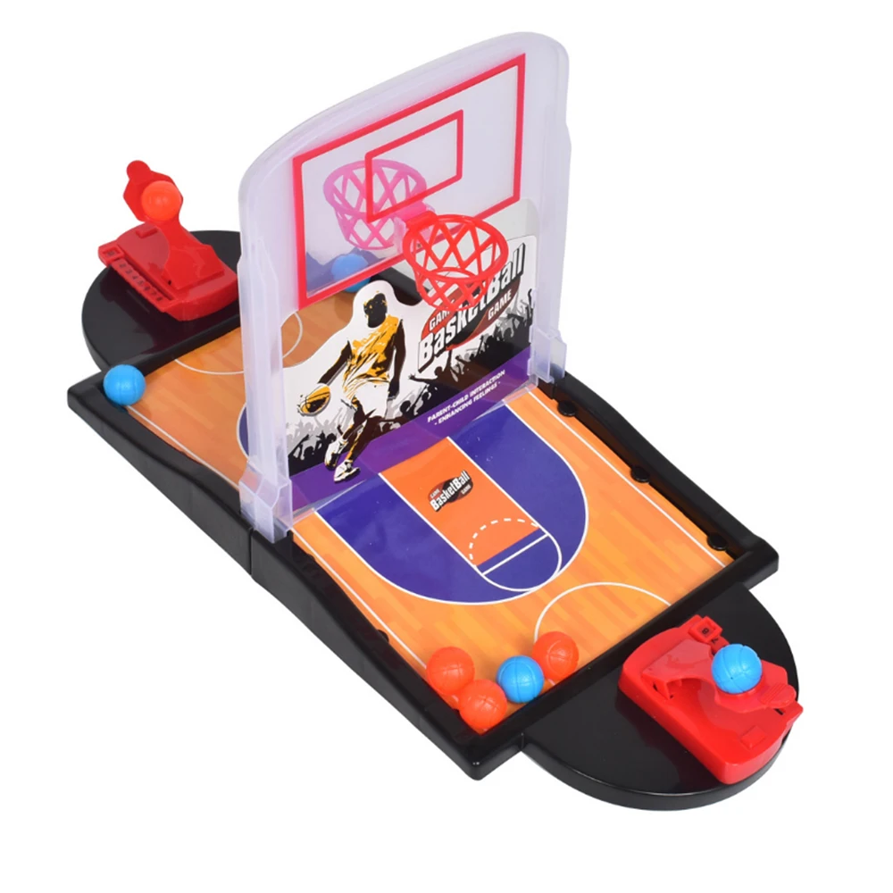 Мини 2 игрока настольная игра баскетбол Интерактивная забавная пальчиковая катапульта корт двойной отжимание пусковая площадка родитель-ребенок игрушка