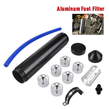 

8.46 Inch Car Fuel Filter for NAPA 4003 WIX 24003 Solvent Trap Aluminum alloy Single Core Fuel Solvent Filter