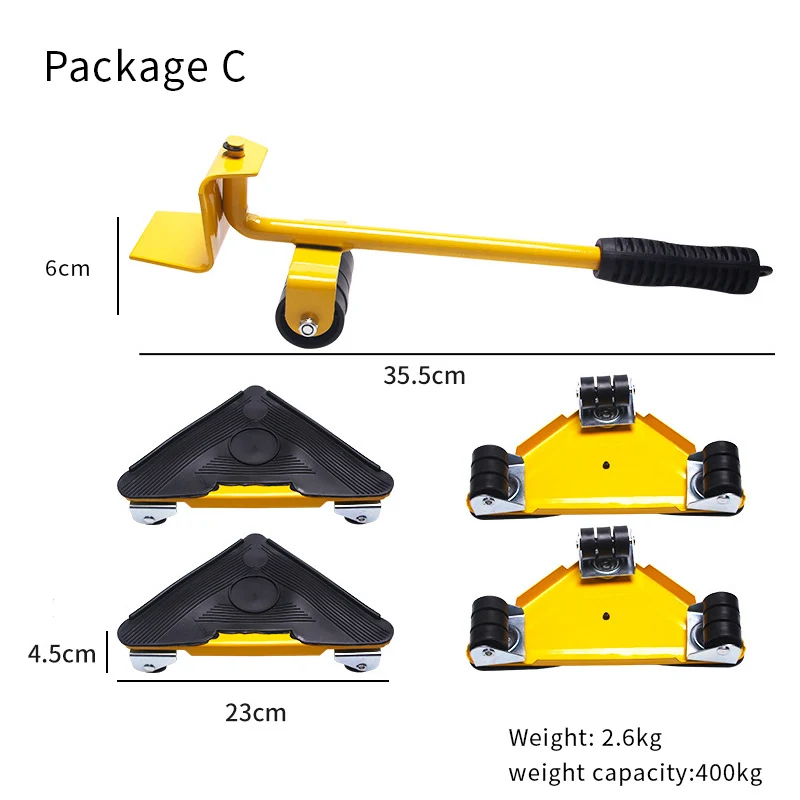 5/8PCS Heavy Duty Furniture Lifter Transport Tools Furniture Mover