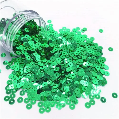 Green 10g Seuqin 3/4/5/6 мм плоские круглые ПВХ свободного кроя с блестками и пайетками свадебные ремесла Сделай Сам домашняя мебель швейная средства ухода за кожей Lentejuelas - Цвет: Green