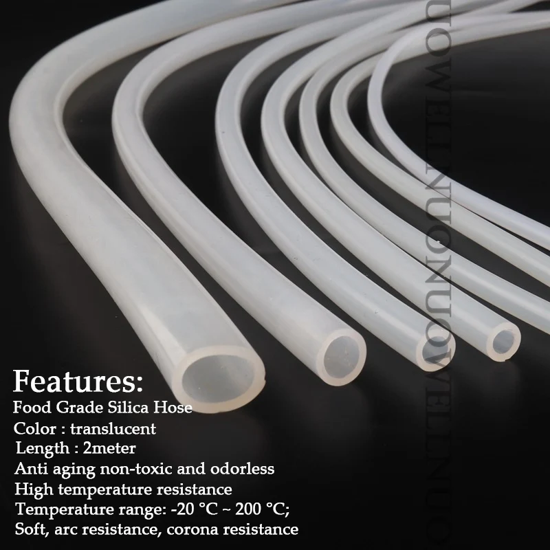 透明シリコンチューブ,ソフトシリコンホース,耐熱性,食品グレード,1m/3m/5m i.d10〜16mm|Plumbing Hoses| -  AliExpress