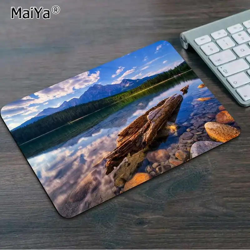 No Lock Edge18x22cm MaiYa классный красивый игровой коврик для мыши с природой,,, игровой коврик для мыши - Цвет: No Lock Edge18x22cm