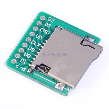 

A7-- Memory Micro SD TF Card Board Card Interface Adapter Pinboard Module 20x20mm 2mm Ultra-small