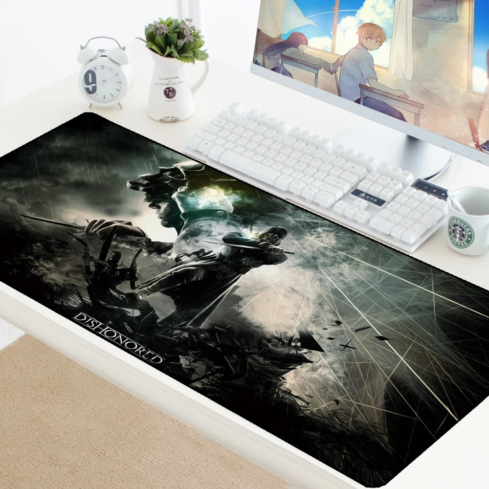 Dishonored коврик для мыши XL Коврик для компьютерной мыши коврик для мыши игровой коврик для мыши большой ПК настольный коврик для геймера Mause коврик для стола Mausepad