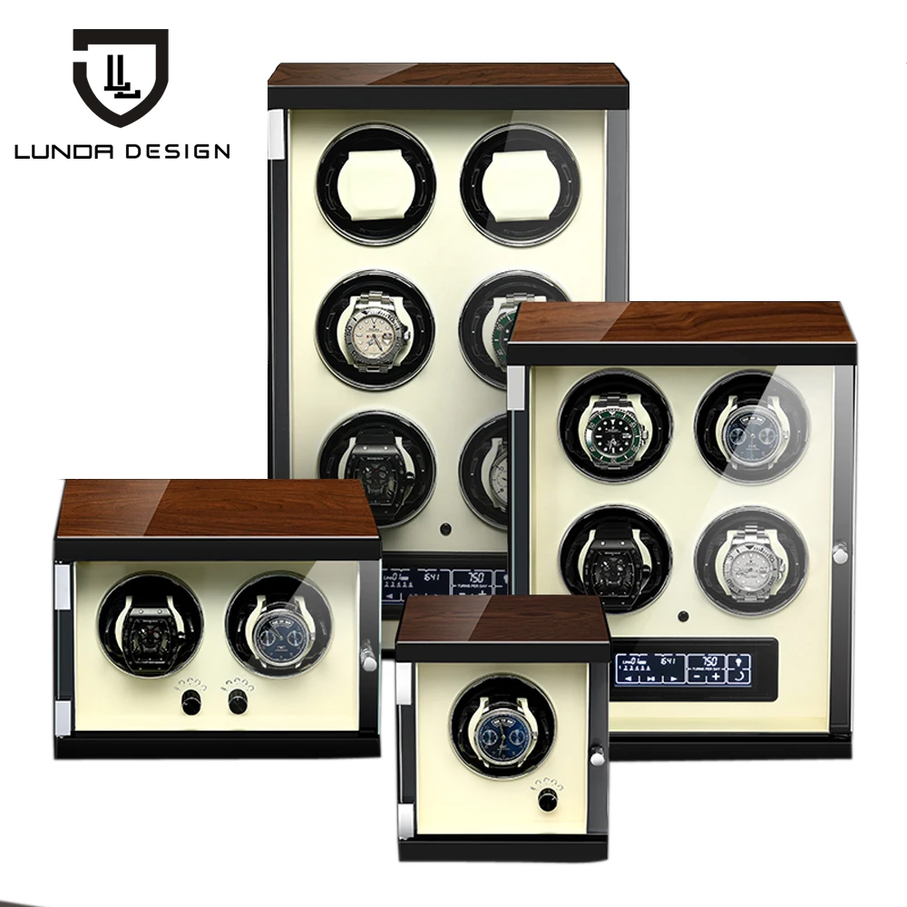Automatic Watch Winder Box Uhrenbeweger Mechanical Display 1/2/4/6