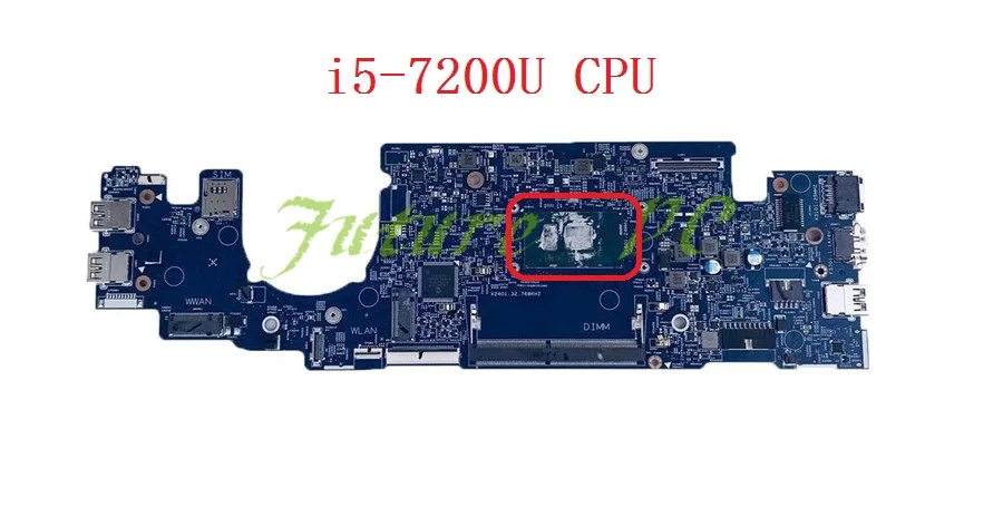 JOUTNDLN для Dell Latitude 13 3380 материнская плата для ноутбука 63JCX 063JCX CN-063JCX W/i5-7200U cpu 5KCRX 16824-1 DDR4 протестировано