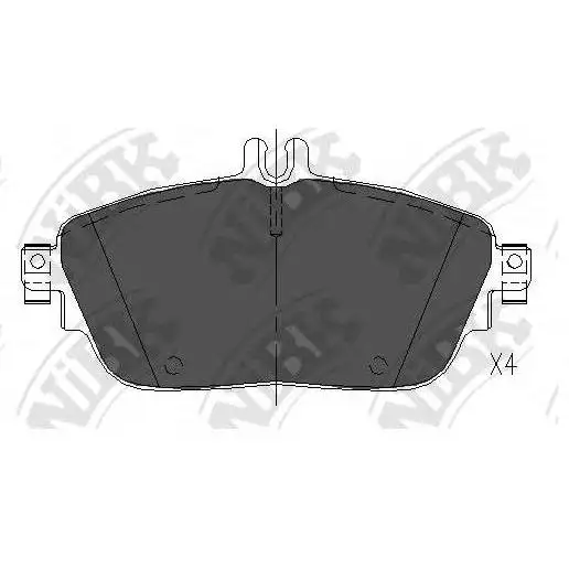 Колодки тормозные MERCEDES A(W176) 12-/B(W246) 11- передние L=14