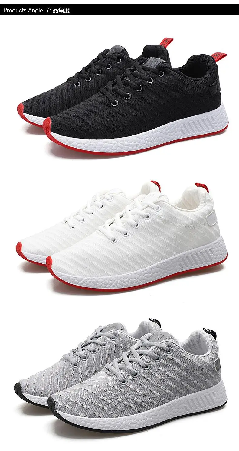 Men Running Shoes Casual Mesh Sneakers Outdoor Sport Shoes Breathable White Jogging Shoes Comfortable Shoe chaussure homme