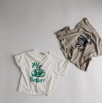 

2020 New Stylish Baby Boys Girls Printed T-Shirt Summer Fashion Kids Boys Top Tees 2-7T