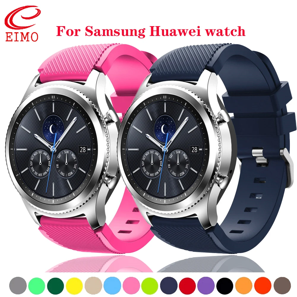 Ремешок для Galaxy watch 46 мм 42 active 2 Samsung gear S3 Frontier браслет huawei GT amazfit bip 47 44 40 20 22