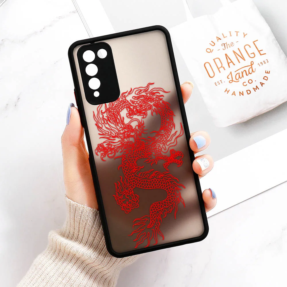 P30 Pro Case For Huawei P40 Lite Cover Dragon Back Funda For Huawei P Smart 2021 Honor 10X Lite 8X 20 Nova 5T Y9 Prime 2019 Case