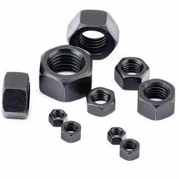 

Black Grade 8.8 steel DIN934 Hex Hexagon Ordinary Nut For M1.4 M1.6 M2 M2.5 M3 M4 M5 M6 M8 M10 M12 M14 M16 M20 M24 Screw Bolt