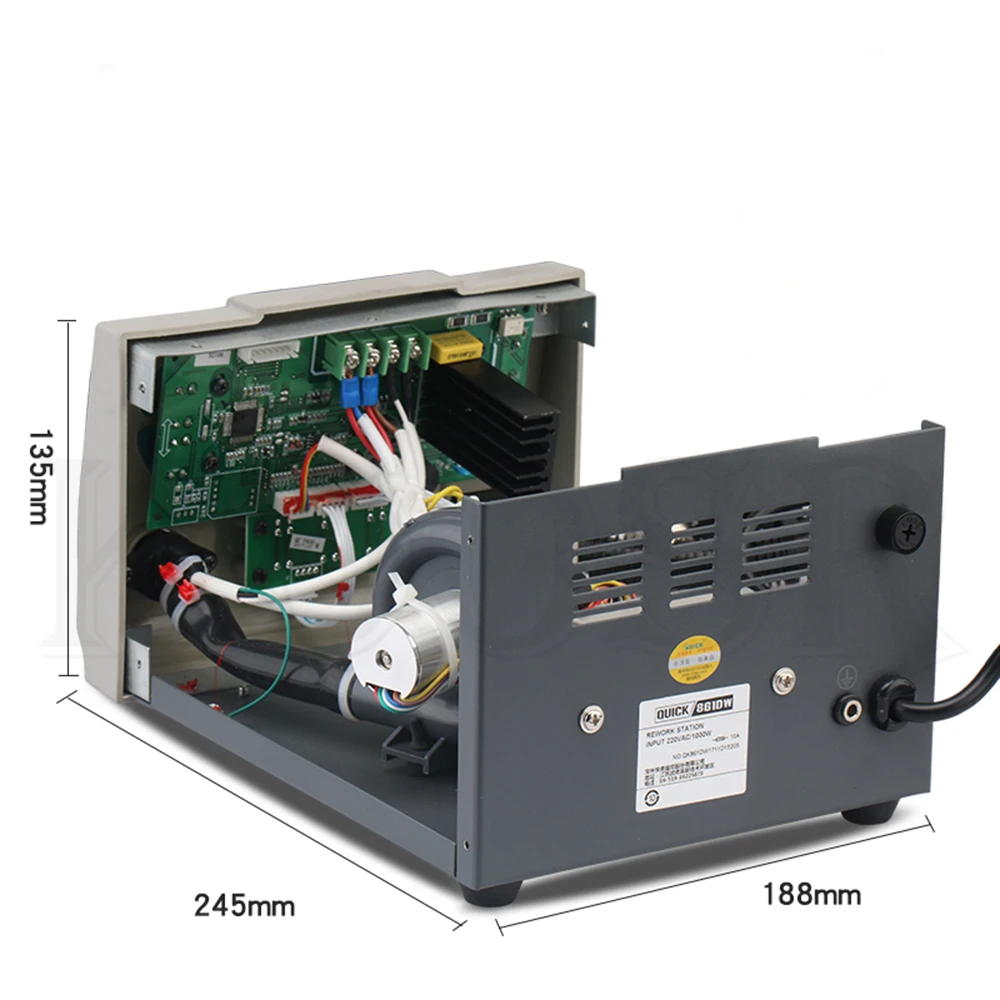 Quick 861DW Бессвинцовая паяльная станция с пистолетом горячего воздуха
