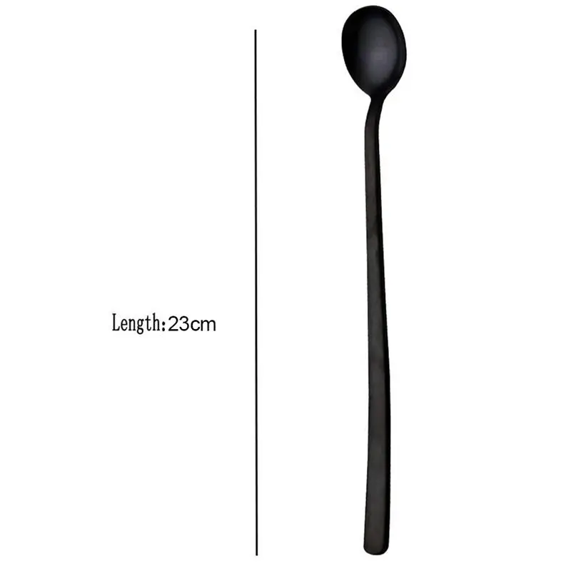 

9-Inch Long Handle Spoon 18/10 Stainless Steel Spoon Set Mixing Spoon Ice Cream Spoon Long Spoon Iced Tea Coffee Spoon Dessert S