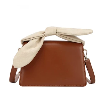 

2020 Chic Small Women Bag PU Leather Purses And Handbag Bolso Mujer Cute Bunny Ear Handle Lady Shoulder Crossbody Messenger Bag