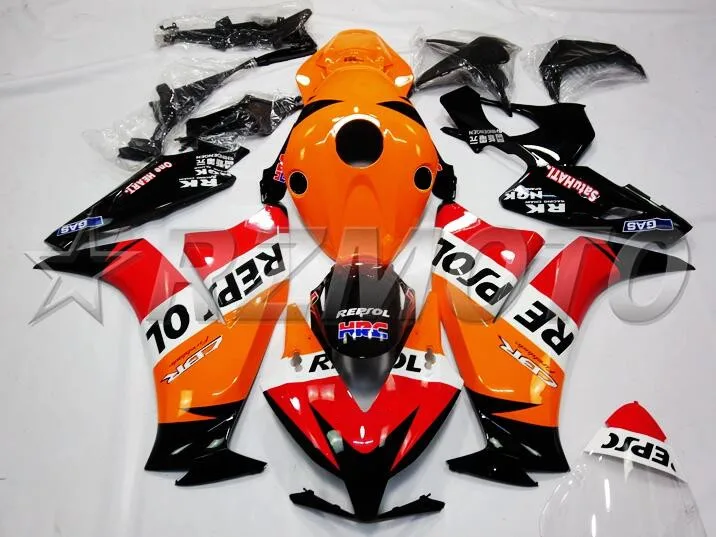 Впрыска ABS Полный обтекатели комплект подходит для HONDA CBR1000RR 2012 2013 15 CBR 1000RR 12-15 CBR1000 Обтекатель Набор repsol FR