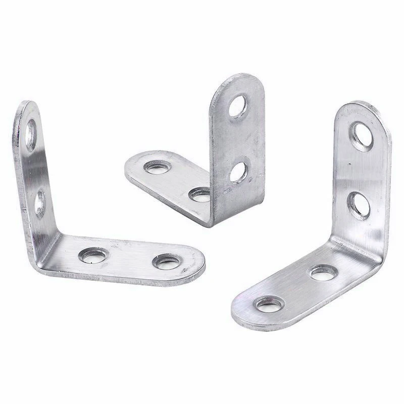 

8pcs Right Angle Bracket Corner Brace Stainless Steel L Shape Furniture Joints