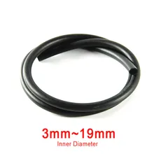 Black Smooth Nitrile Rubber Fuel Tubing Petrol Diesel Oil Line carburetor Hose Pipe 1Meter 3mm~19mm