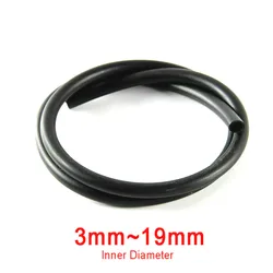 Black Smooth Nitrile Rubber Fuel Tubing Petrol Diesel Oil Line carburetor Hose Pipe 1Meter 3mm~19mm