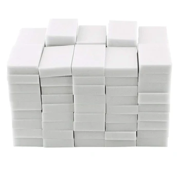 

ic Cleaning Sponges Eraser, Household Sponge Eraser Cleaner Foam Cleaning for Kitchen, Furniture, Car, Leathe (50 Pack)