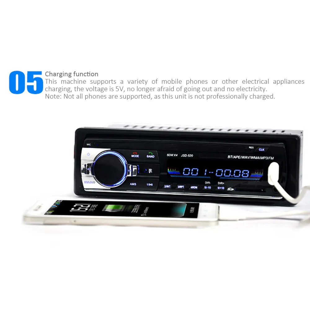 Aux Универсальный Автомобильный MP3-плеер Стерео Радио USB автомобильный Bluetooth fm-радио классический аудио музыкальный пульт дистанционного управления автомобильный mp3-плеер