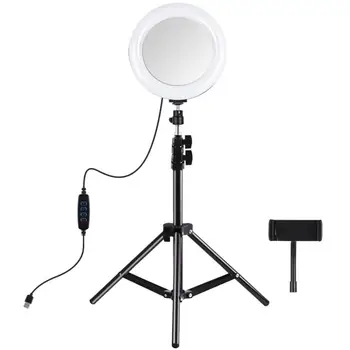 

1 Set of LED Ring Light Remote Control Selfie Light Electronic Tripod Fill Light