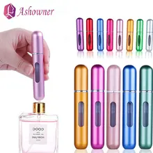 8ml Recarregáveis Mini Frasco de Perfume Atomizador de Alumínio Portátil 5ml Refil Perfume Spray Bottle Container Cosméticos Para Viagens