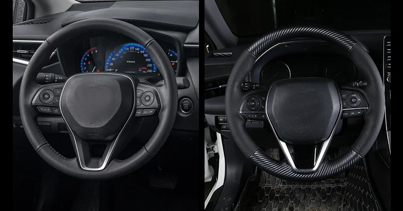 Lsrtw2017 для Защитные чехлы для сидений, сшитые специально для Toyota Corolla чехол рулевого колеса автомобиля Декоративные интерьерные аксессуары Молдинги