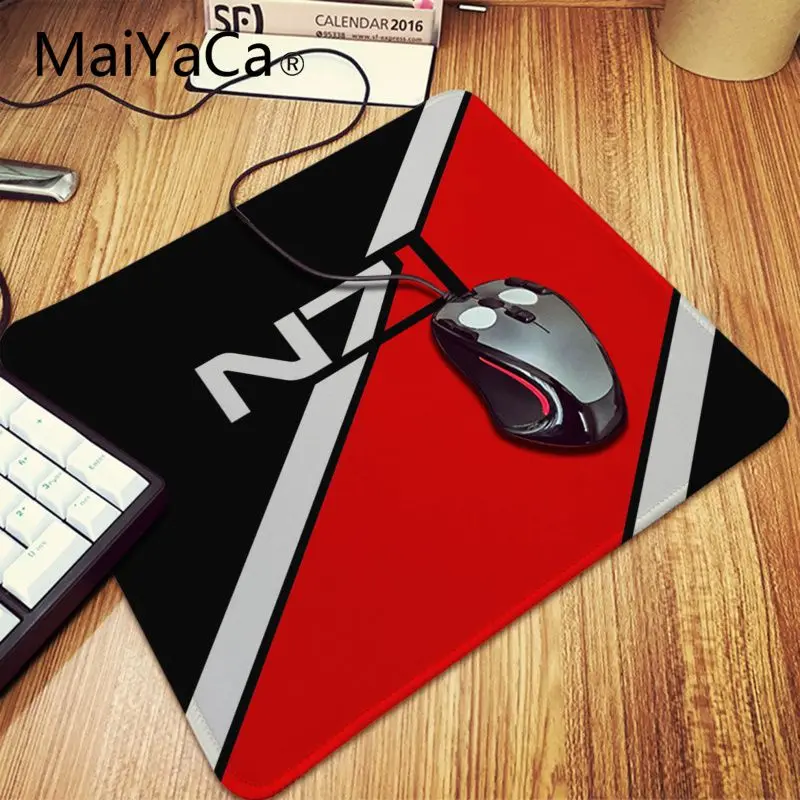Lock Edge 25x29cm Maiyaca Mass Effect N7 игра логотип геймерская игра коврики настольная клавиатура игровой коврик для мыши геймер 60X30 см большой Офисный Компьютерный стол коврик - Цвет: Lock Edge 25x29cm