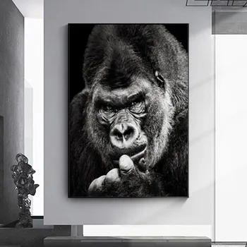 The Great Apes Wall Art Pictures Printed on Canvas 1