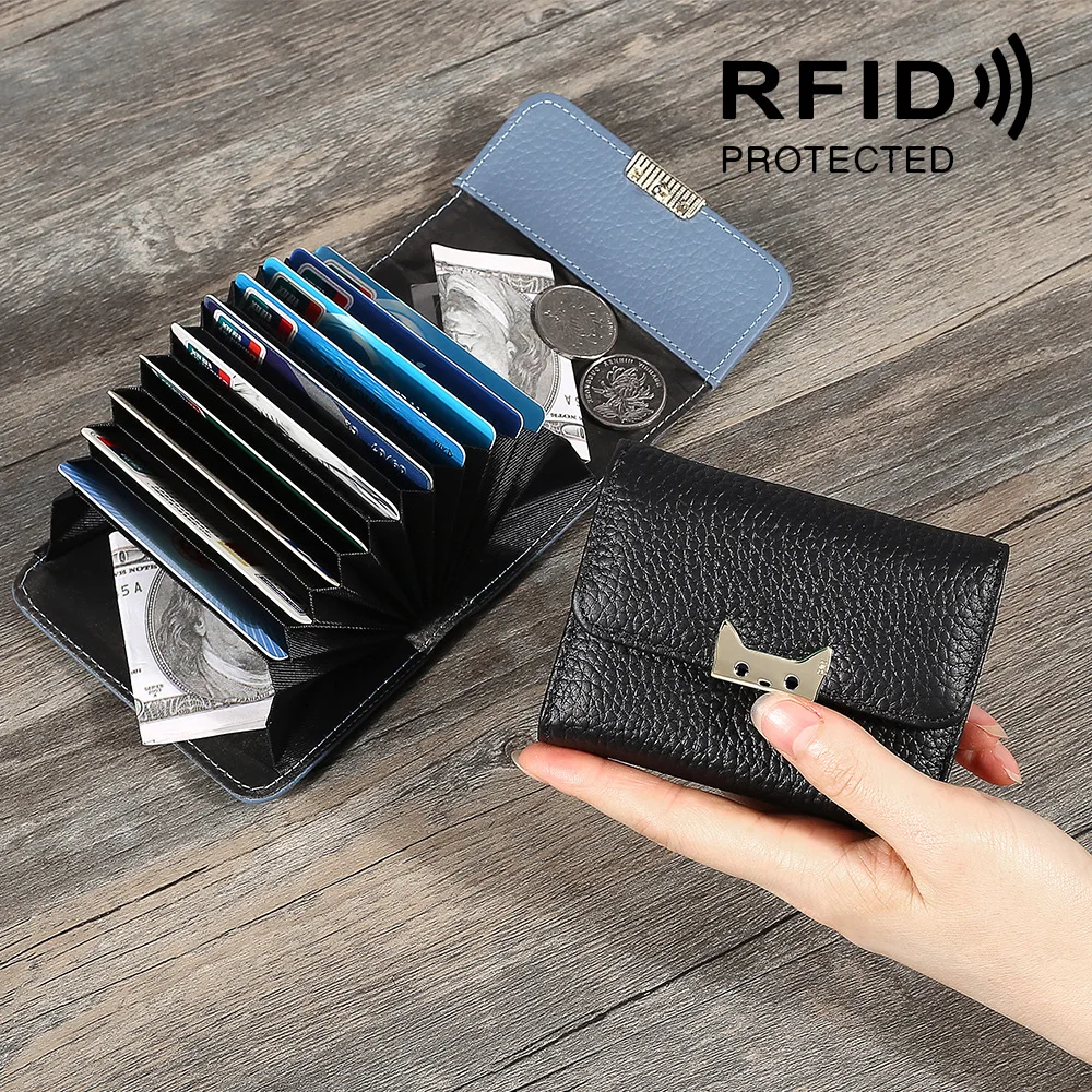 Корейская версия упаковки, чехол-кошелек с пряжкой, rfid-антимагнитный многофункциональный Женский мульти карта бит в настоящее время Avai