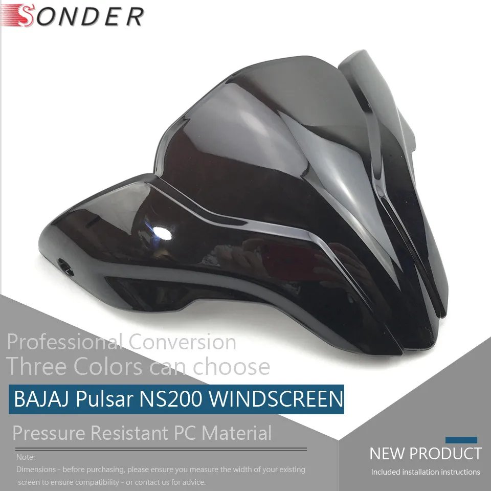 Ветряной экран для BAJAJ Pulsar NS200 NS 200 200NS защитные дефлекторы аксессуары ветровое