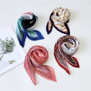 

Silk Scarf Women Print hair neck Square Scarves Office Ladies Shawl Bandanna 70*70cm Muslim Hijab Handkerchief muffler foulard