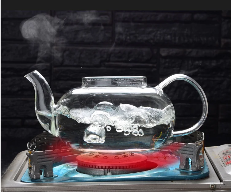 600 ml800 мл Прозрачный термостойкий стеклянный кофейник китайский чайный набор кунг-фу чайный чайник из нержавеющей стали домашний кувшин для сока