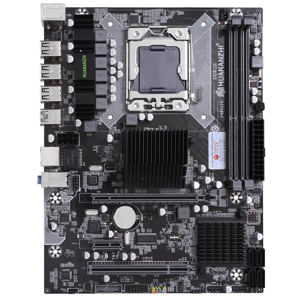 Материнская плата HUANANZHI X58 M ATX комбинированный процессор Intel Xeon X5650 2 66 ГГц с