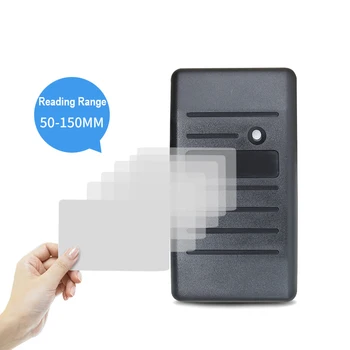 

125khz rfid card reader waterproof wiegand 26 34 security RFID EM ID MF card access control reader