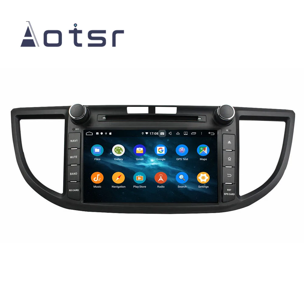 10," 4+ 64G Android 9 DSP ips автомобильный dvd-плеер gps навигация для HONDA CRV 2012- магнитофон головное устройство мультимедийный плеер