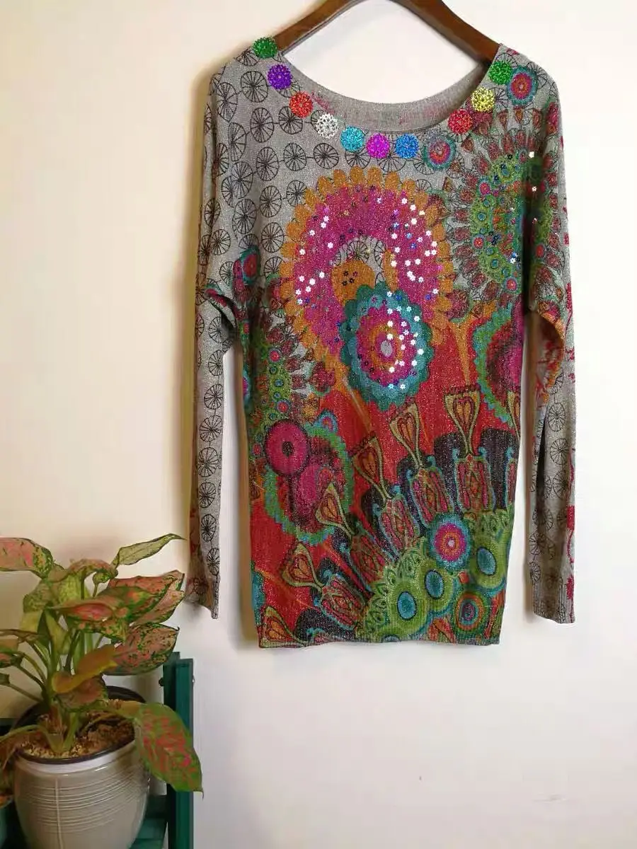 DESIGUAL испанский Модный высококачественный Женский свитер(1 - Цвет: Зеленый