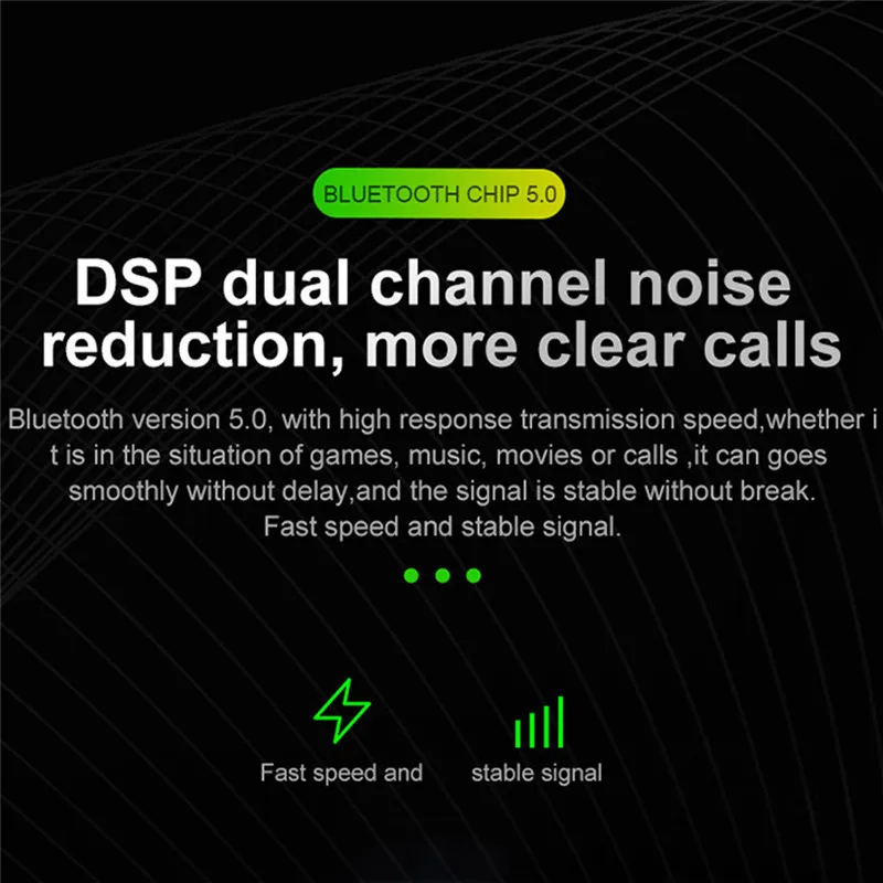 VOBERRY TWS Bluetooth V5.0 гарнитура спортивные беспроводные вакуумные стереонаушники мини в ухо двойной микрофон с зарядным устройством#2