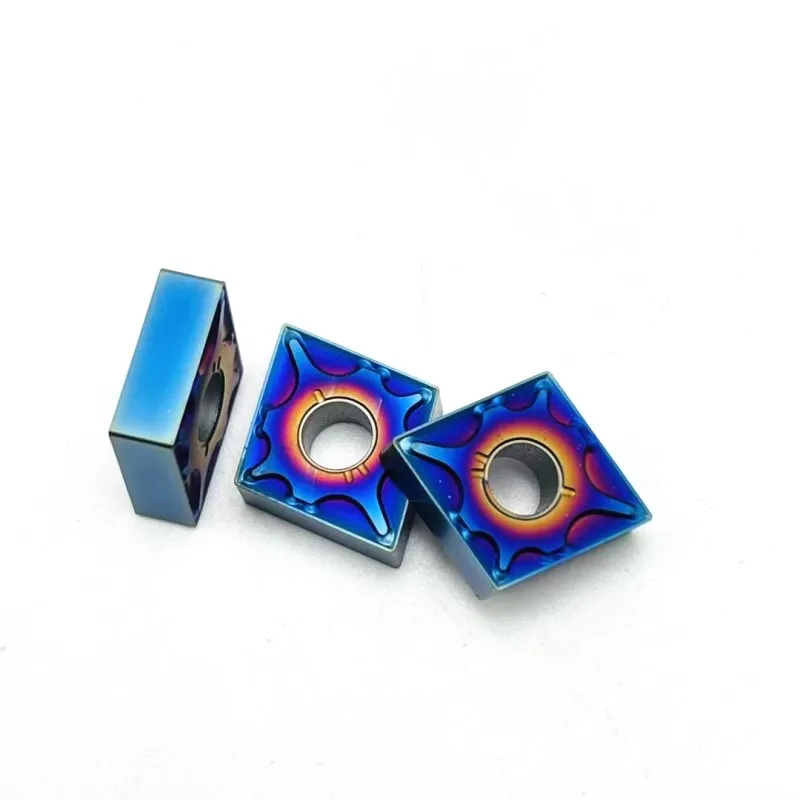 CNC 정밀 절삭 공구 터닝 공구, HRC55 나노 블루 CNMG120404 CNMG120408, 고품질 경질 합금 공구