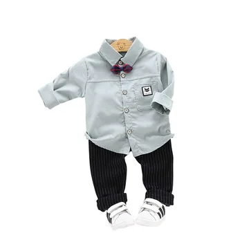 

Spring Autumn New Children Clothes Suit Baby Boy Girls Corduroy Letter Casual Shirt Pants 2Pcs/sets Toddler Kids Cotton Clothing
