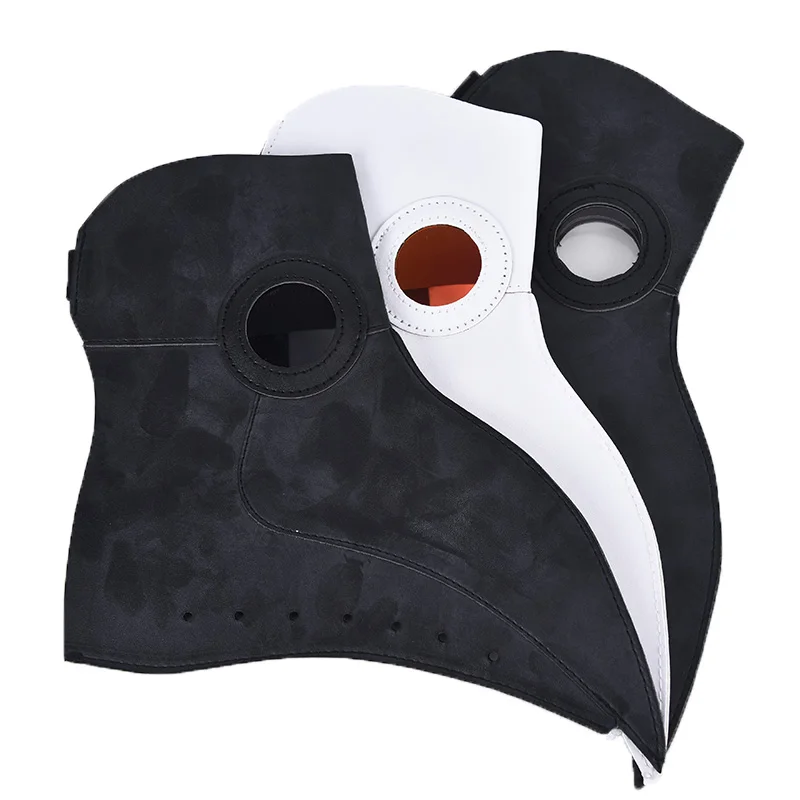 New plague doctor mask Beak Doctor Mask Long Nose Cosplay Fancy Mask Gothic Retro Rock Leather Halloween beak Mask